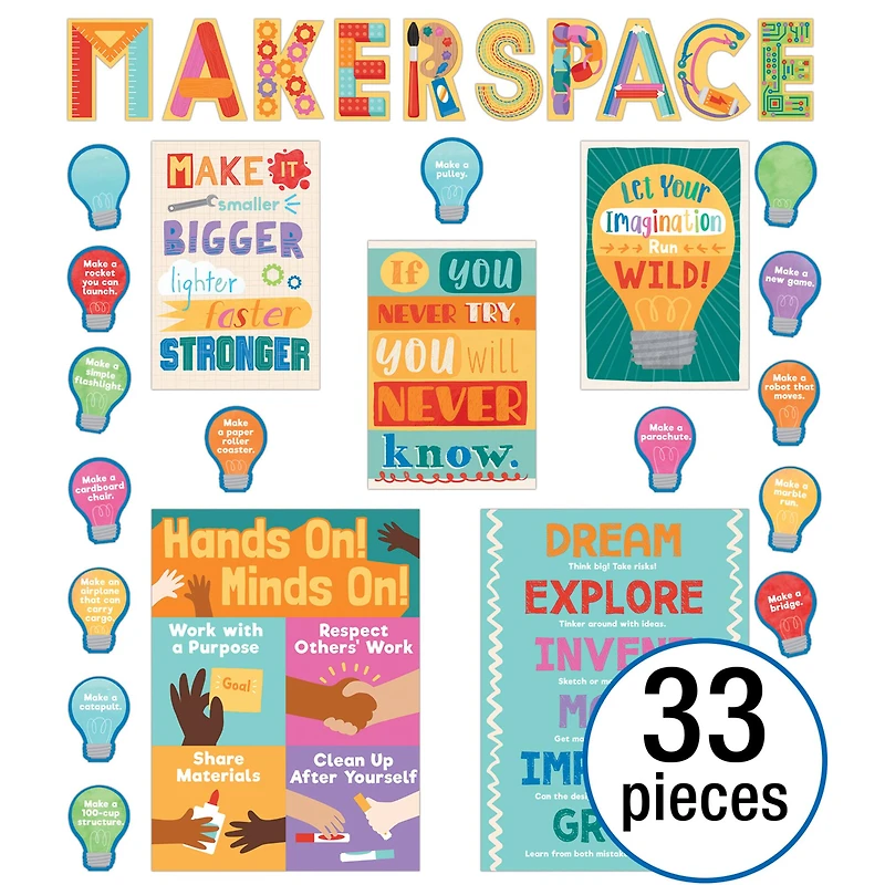 Carson Dellosa Education® Makerspace Bulletin Board Set