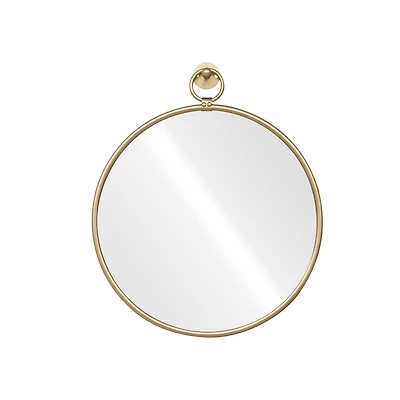 18" Round Wall Mirror in Gold Metal Frame by Ashland®
