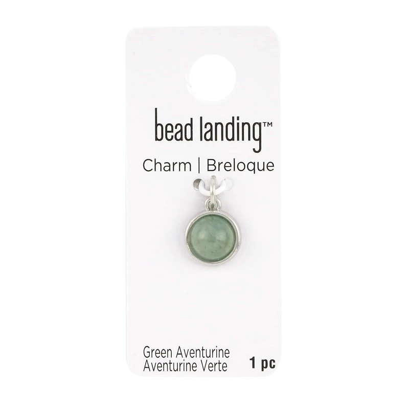 Round Green Aventurine Charm by Bead Landing™