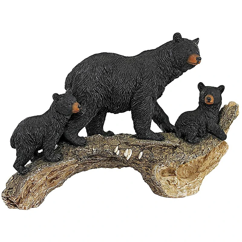 Design Toscano 16" Controlling the Cubs Mother Black Bear Statue