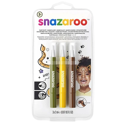 Snazaroo™ Face Paint Brush Pen Set, Jungle