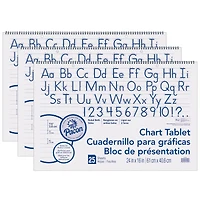 Pacon® 24" x 16" 1.5" Ruled Chart Tablets, 3ct.
