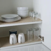 Simplify 10ft. Taupe Smooth Surface Shelf Liner