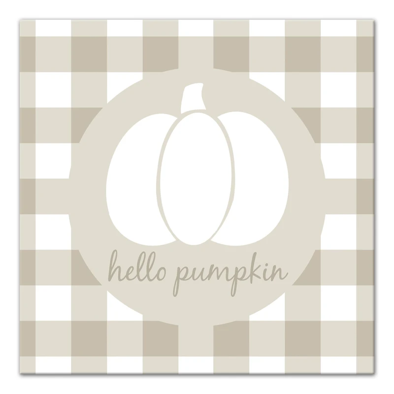 Hello Pumpkin Canvas Wall Art