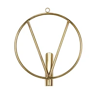 Set of 3 Gold Stainless Steel Modern Wall Sconce, 8" x 8"