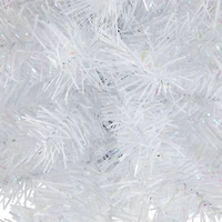 18" Unlit White Iridescent Spruce Artificial Christmas Tree