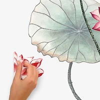 RoomMates Lotus Garden Peel & Stick Giant Wall Decal Set