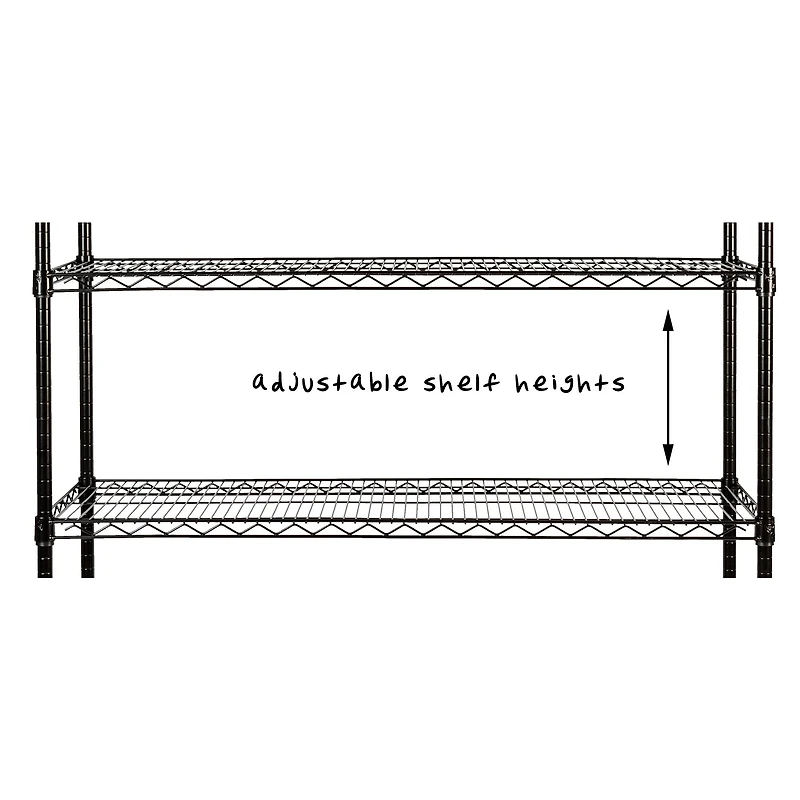 Honey Can Do Black Wire Shelf With Bottom Storage Basket