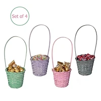 Bamboo Wicker Decorative Baskets Set, 4ct.