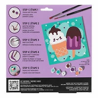 VIVID by Brea Reese® Ice Cream Acrylic Paint-by-Number Kit