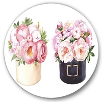 Designart - Flower Box With Peonies and Rose