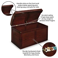 Badger Basket Hardwood Barrel Top Toy Chest