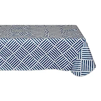 DII® 70" Navy Grid Vinyl Tablecloth