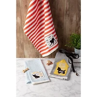 DII® Embellished Dog House Dishtowel Set