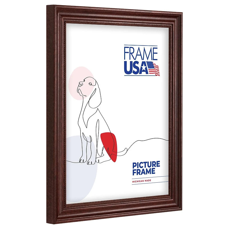 Frame USA Boardroom Cherry with Cherry Bead Single Image Picture Frame