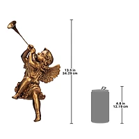 Design Toscano 13.5" Trumpeting Angels of St. Peters Square Girl Statue