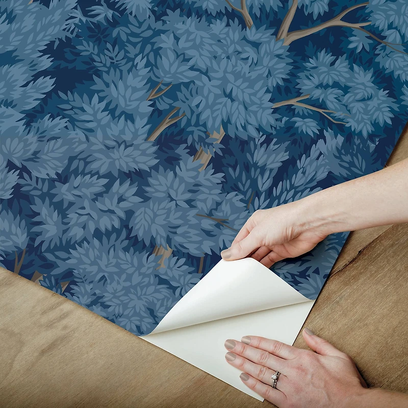 RoomMates Ardian Navy Peel & Stick Wallpaper