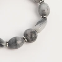 John Bead Jasper No.81 Natural Stone Stretch Bracelet