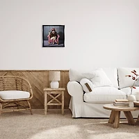 Stupell Industries Trendy Pink Glam Cow Floater Framed Art