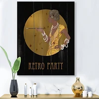 Designart - Retro Fashion Glamour African American Woman