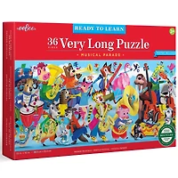 eeBoo Musical Parade 36 Piece Very Long Puzzle with Poster