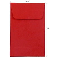 JAM Paper 2.25" x 3.5" Assorted Coin Business Envelopes, 150ct.