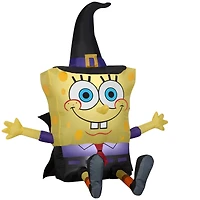 4ft. Airblown® Inflatable Halloween SpongeBob as Witch