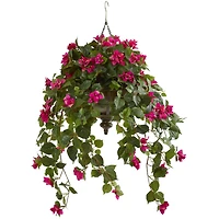 3ft. Pink Bougainvillea in Hanging Metal Bowl