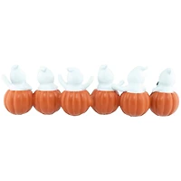 15.5" Ghosts and Pumpkins "Spooky" Halloween Decoration