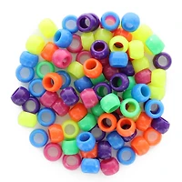 Essentials by Leisure Arts Neon Mix Pony Beads, 1lb.