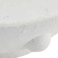 Hello Honey® 11" White Decorative Terra Cotta Bowl with Raised Dot Design