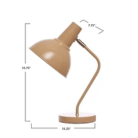 Hello Honey® 16" Nude Metal Articulating Table Lamp