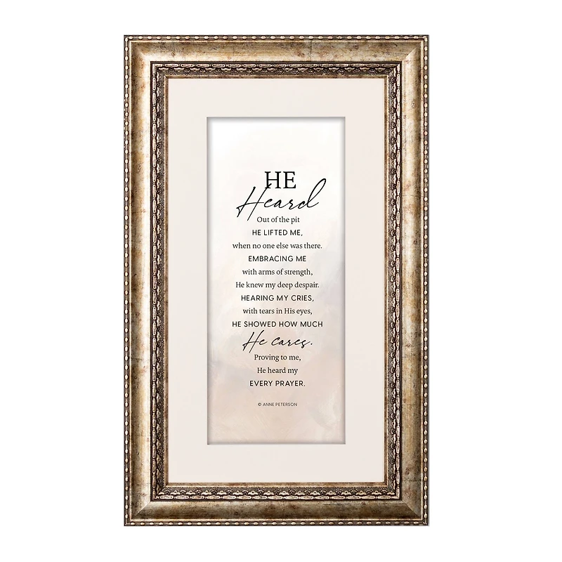 He Heard Framed Wall Art