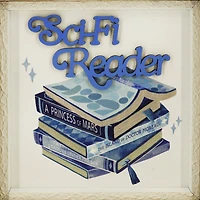 6.25" Sci-Fi Reader Wooden Tabletop Décor by Ashland®