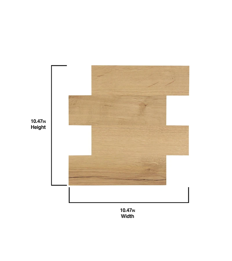 WallPops Faux Wood Natural Peel & Stick Wall Tiles