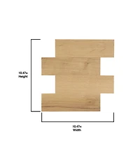 WallPops Faux Wood Natural Peel & Stick Wall Tiles