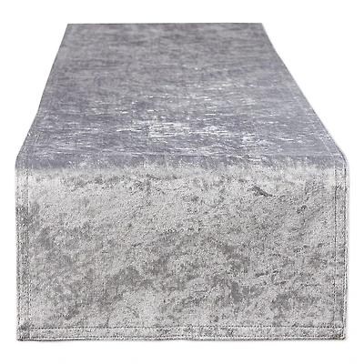 DII® 72" Silver Velvet Table Runner