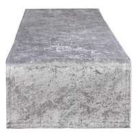 DII® 72" Silver Velvet Table Runner