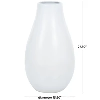 27.5" Ceramic Minimalistic Floor Vase