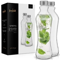 JoyJolt® 32oz. Glass Water Bottles, 2ct.