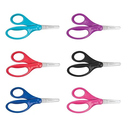 Assorted 5" Fiskars® Blunt-Tip Kids Scissors