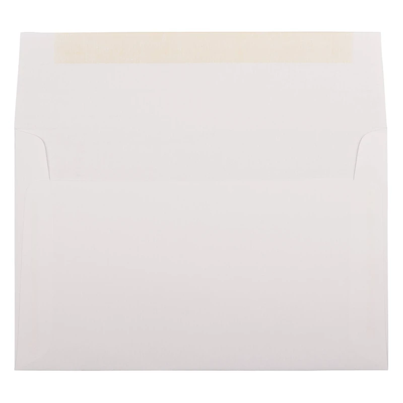 JAM Paper 5.75" x 8.75" Bright White Wove Strathmore Invitation Envelopes