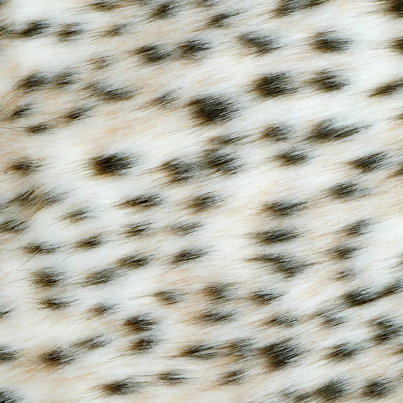 60" Snow Leopard Faux Fur Throw Blanket