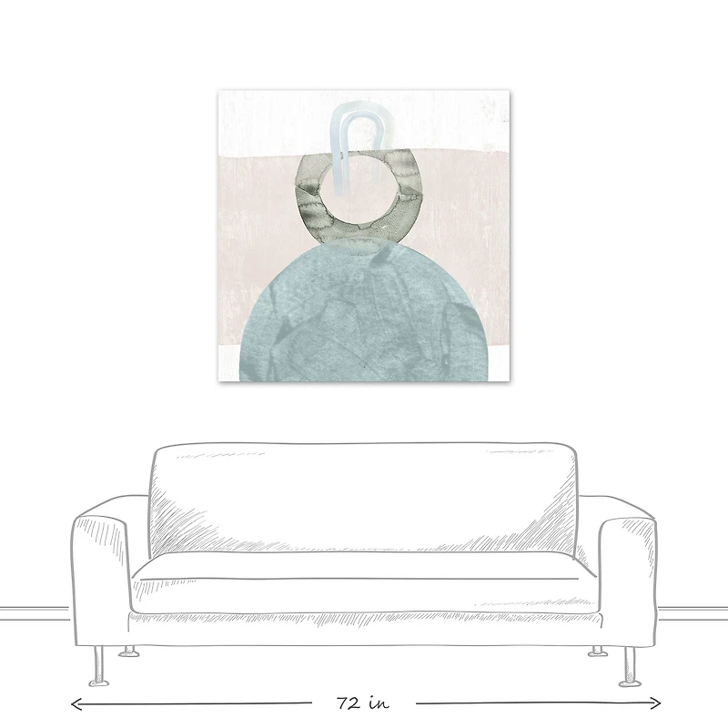 Chic Urban Abstract III 40" x 40" Canvas Wall Art