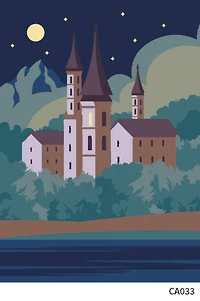 Castle Paint-by-Number Framed Mini Kit by Artist's Loft®