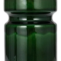 Hello Honey® 23" Green Ceramic LED Table Lamp with Natural Linen Shade