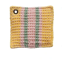 Hello Honey® Stripes Cotton Waffle Weave Pot Holders with Grommets Set