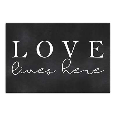 Love Lives Here Canvas Art