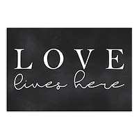 Love Lives Here Canvas Art