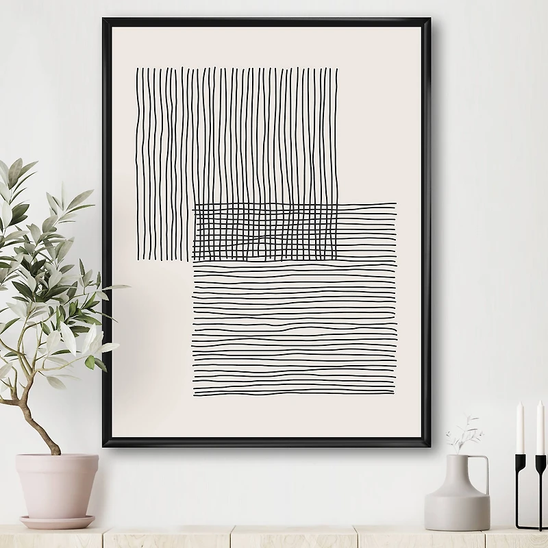 Designart - Minimal Geometric Lines And Squares II